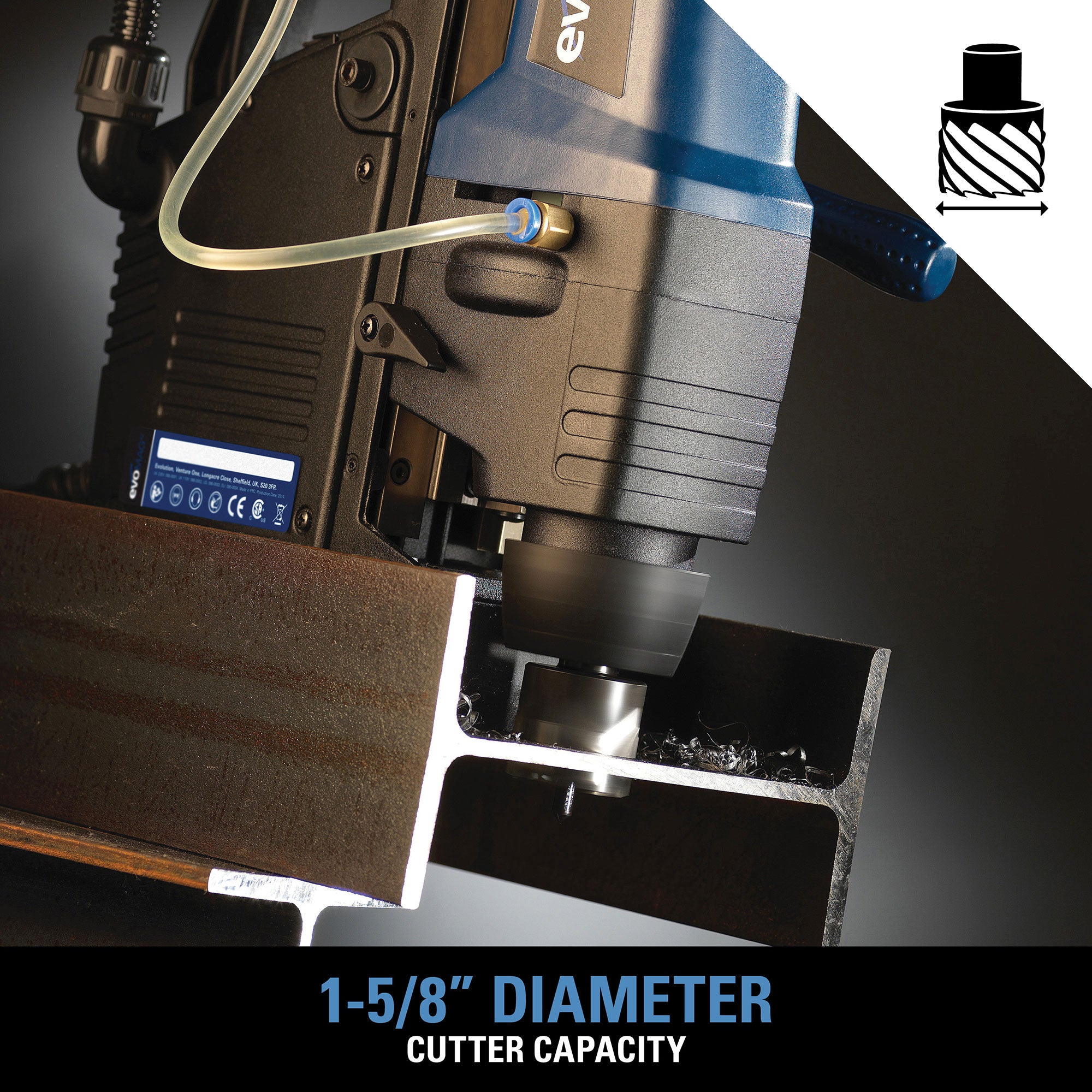 Evolution EVOMAG42: 1-5/8 in. Magnetic Drill With Carry Case