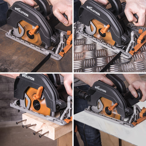 R185CCS: Multi-Material Cutting Circular Saw 7-1/4 in. Blade - Evolution Power Tools LLC