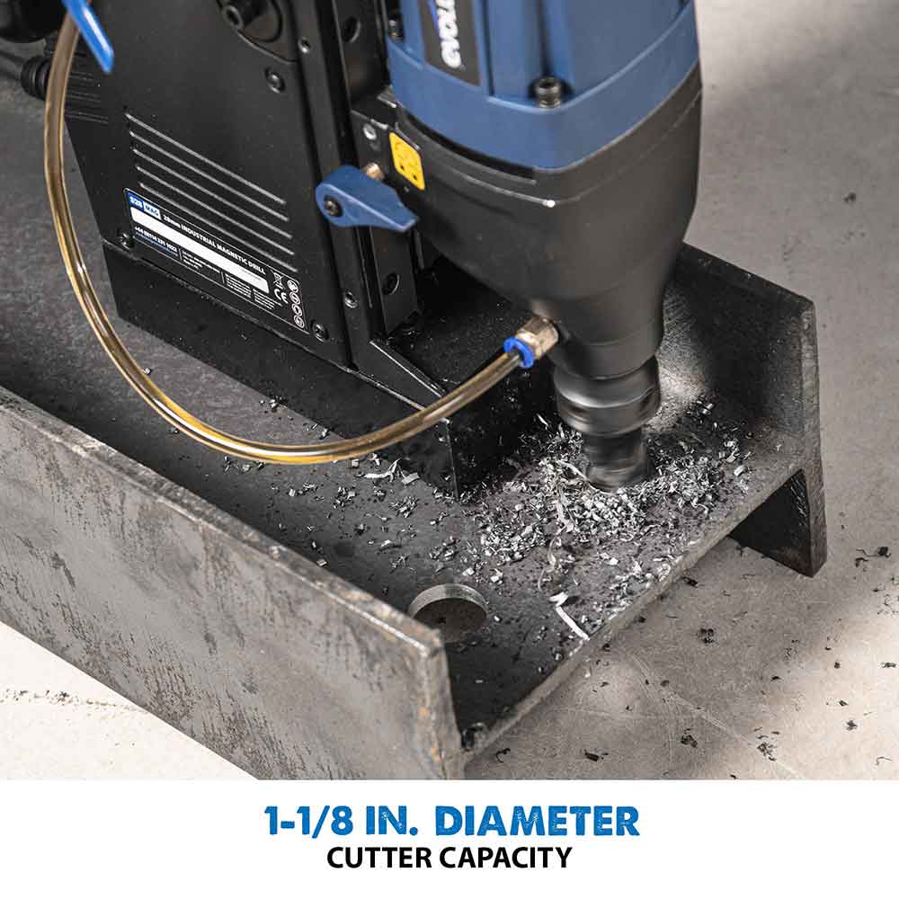 Evolution S28MAG: 1-1/8 in. Magnetic Drill With Carry Case