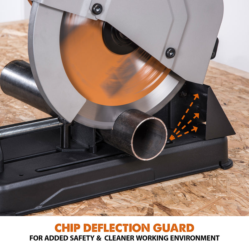 R355CPS: Multi-Material Cutting Chop Saw With 14 in. Blade - Evolution Power Tools LLC
