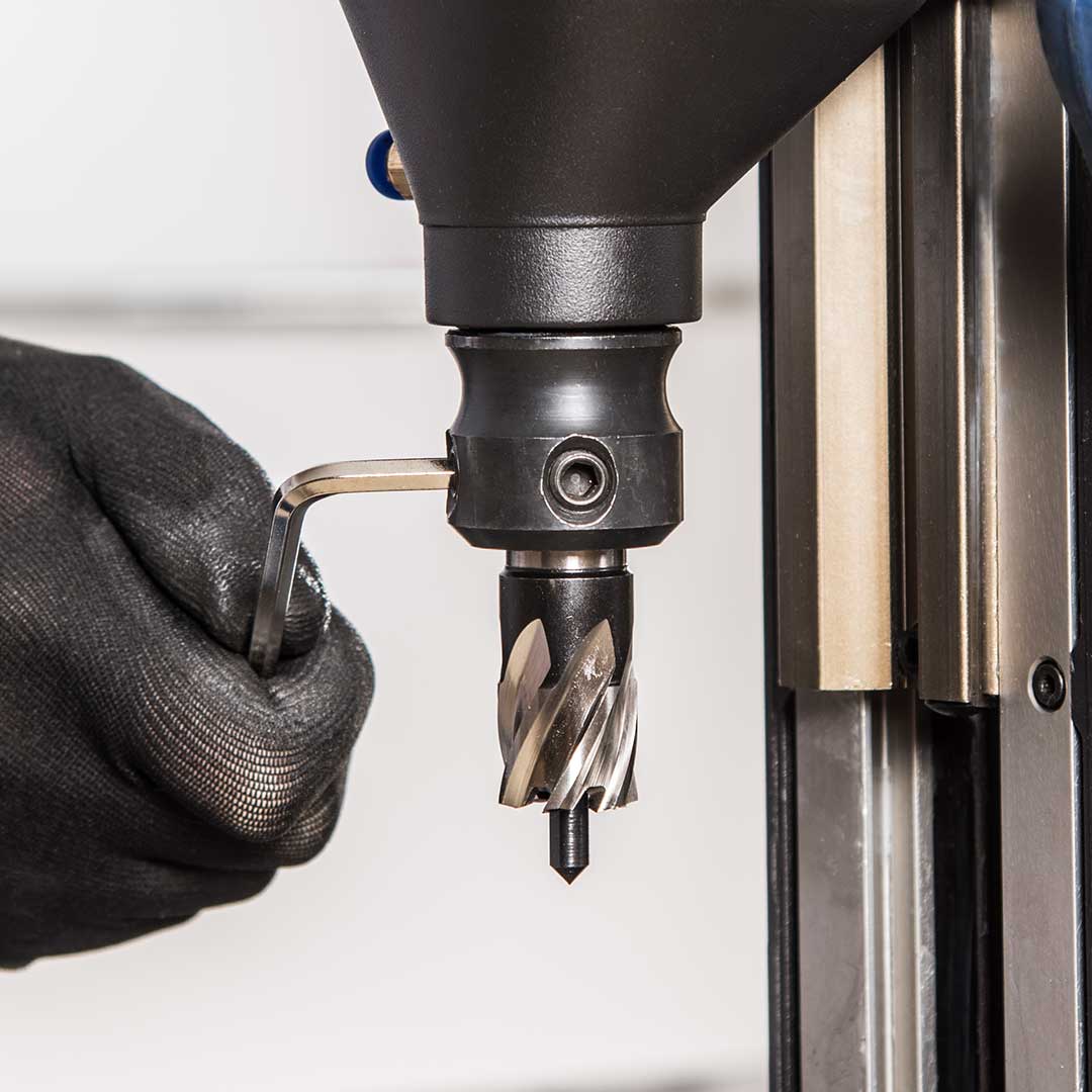 Evolution S28MAG: 1-1/8 in. Magnetic Drill With Carry Case