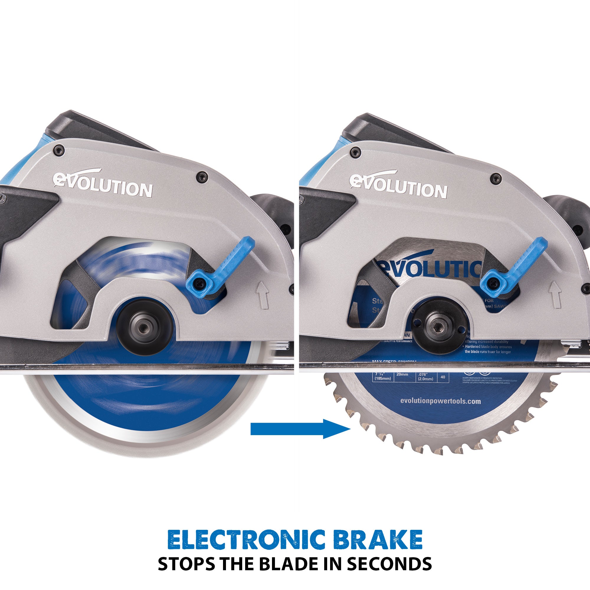 Evolution S185CCSL: Metal Cutting Circular Saw 7-1/4 in. Blade