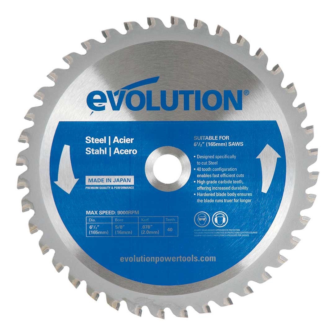 Evolution 6-1/2BLADEST: 6-1/2 in. 40T, 5/8 in. Arbor, Tungsten Carbide ...