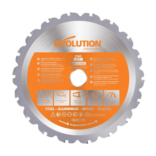 Evolution 6-1/2 in. 18T, 25/32 in. Arbor, Multi-Material Cutting Blade