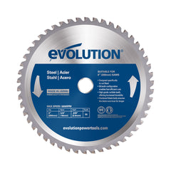 Evolution 8BLADEMS | 8 In. | 50T | 5/8 In. Arbor | Mild Steel And Ferrous Metal TCT Blade