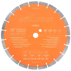 Evolution PD300SEG-CS2 | 12 in. | 1 in. Arbor | High Diamond Concentration | Segmented Diamond Blade