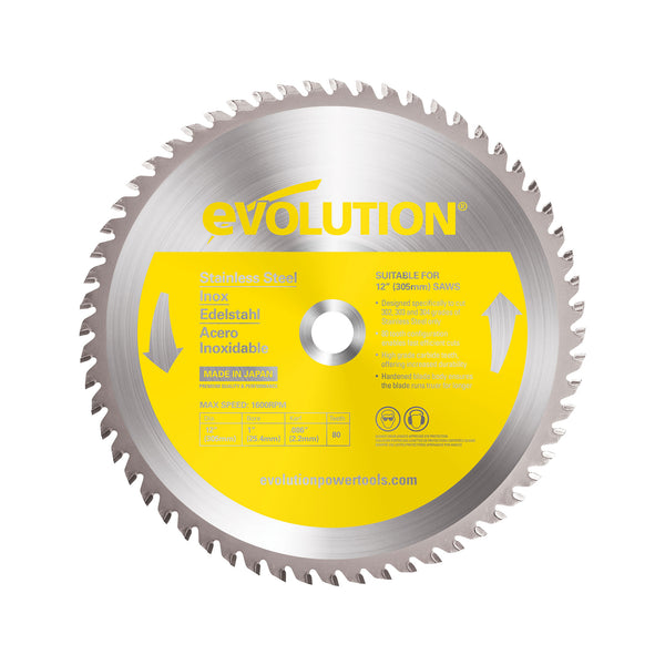 12 in. Stainless Steel TCT Blade - Evolution Power Tools LLC