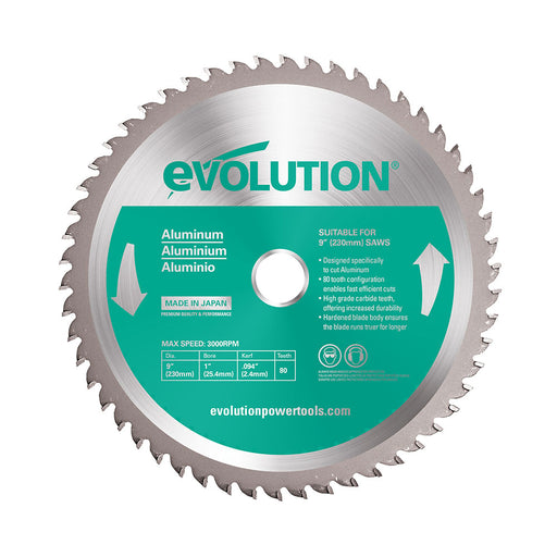 Evolution 230BLADEST: 9 in. 48T, 1 in. Arbor, Tungsten Carbide Tipped ...