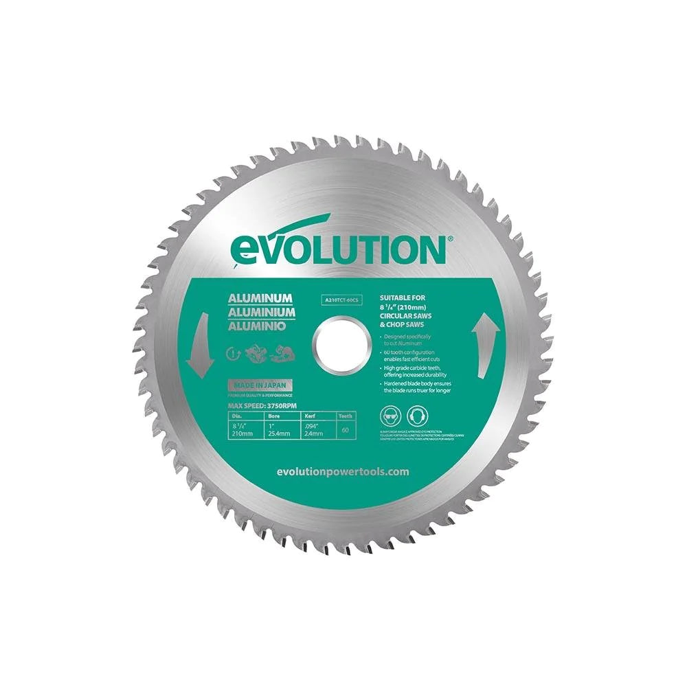 Evolution A210TCT-60CS: 8-1/4 in. 60T, 1 in. Bore, Tungsten Carbide ...