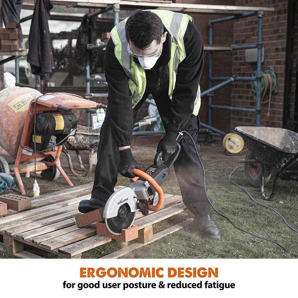 Evolution R230DCT | 9 in. | Electric Concrete Saw | Diamond Blade Included