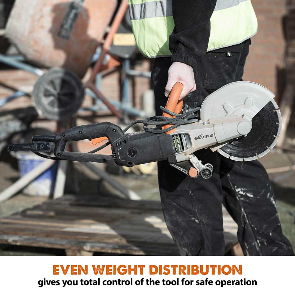 Evolution R230DCT | 9 in. | Electric Concrete Saw | Diamond Blade Included