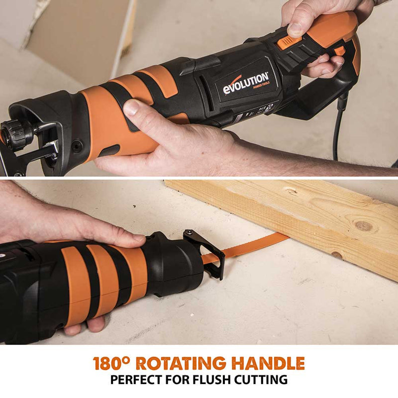 Evolution R230RCP - Reciprocating Saw with 4 Blades