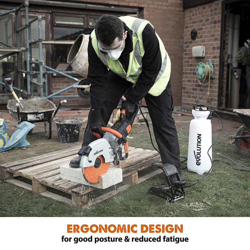 Evolution R300DCT+ | 12 in. | Electric Concrete Cut-Off Saw | Disc Cutter | Dust Suppression | Diamond Blade Included
