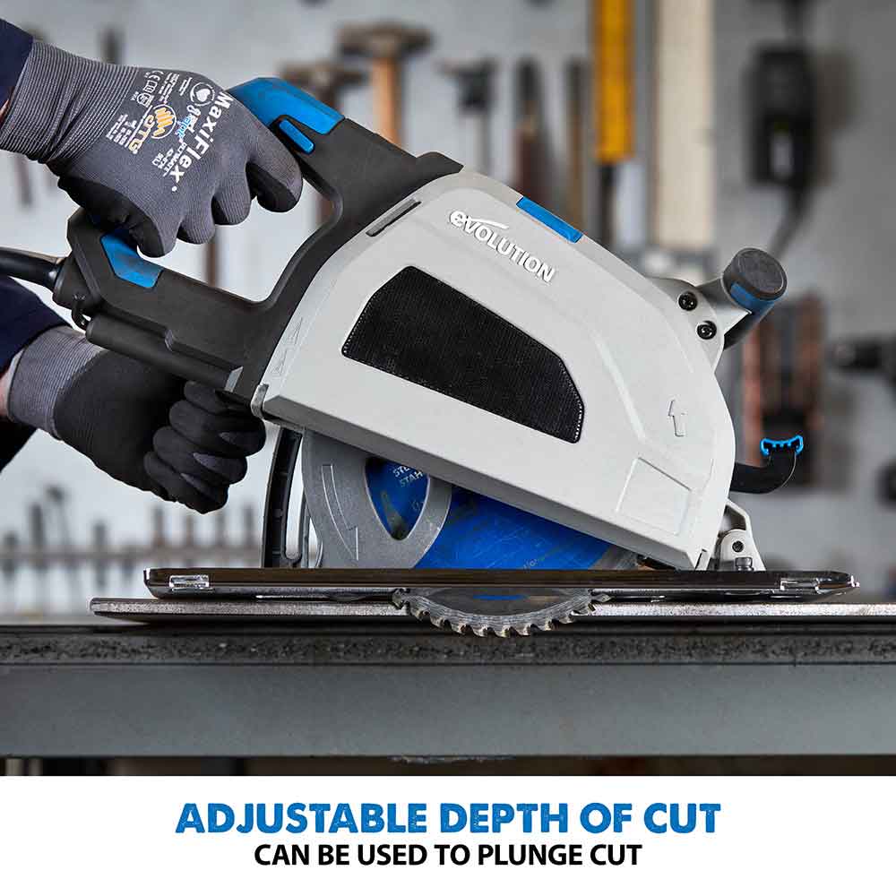 Evolution S210CCS: Metal Cutting Circular Saw with 8-1/4 In. Mild Steel ...