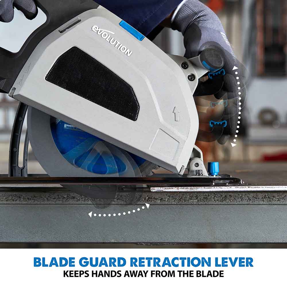 Evolution S210CCS: Metal Cutting Circular Saw with 8-1/4 In. Mild Steel ...