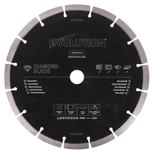 Evolution D230SEG-CS | 9 in. | Segmented Edge | 7/8 in. Arbor | Concrete, Stone, Brick Cutting Diamond Blade