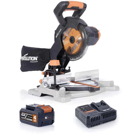 Evolution Cordless 20v EXT Li-Ion R185CMS-Li Compound Miter Saw Inc Multi-Material Blade - Evolution Power Tools