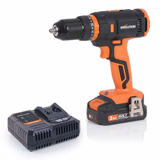 Evolution Cordless R13CMB-Li Combi Drill Driver 20v Li-Ion EXT With 2Ah Battery & Charger - Evolution Power Tools