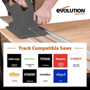 Evolution ST2800 2.8m Track (1400mm x2) With Connectors - Evolution Power Tools US