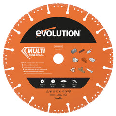 Evolution MD230SEG-CS | 9 in. | Segmented Edge | 7/8 in. Arbor | Multi-Purpose, Metal Cutting Diamond Blade