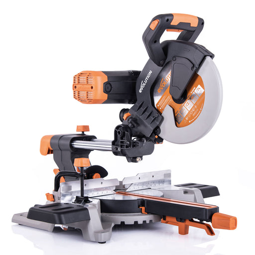 R255SMS-DB: Dual Bevel Sliding Miter Saw With 10 in. Multi-Material Cutting Blade - Evolution Power Tools LLC