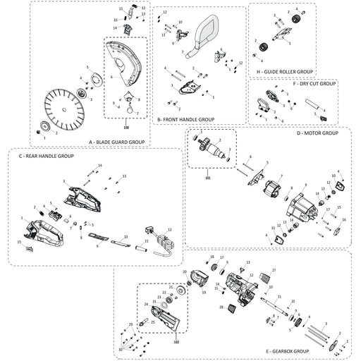 Evolution R300DCT Spare Parts