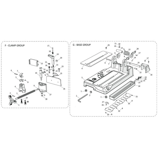 Evolution S380CPS Spare Parts (Base)