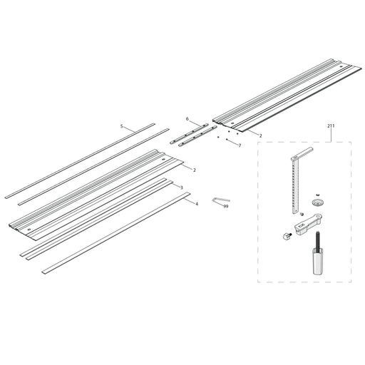 Evolution ST 1400 Track Spare Parts 